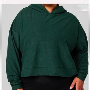 Fabletics Jersey Cropped Hoodie